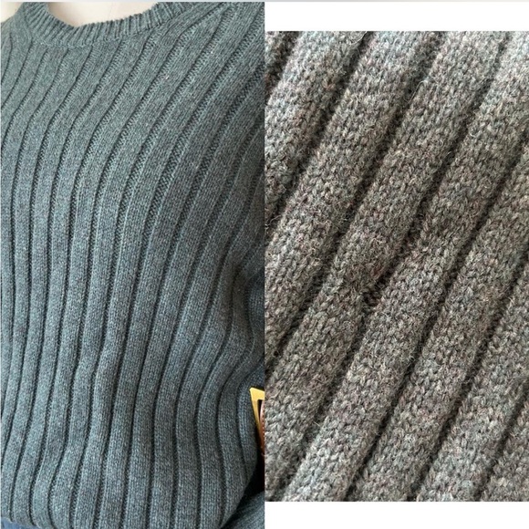 GAP Ribbed knit 100% wool oversized sweater Blue XXL. - Picture 8 of 8